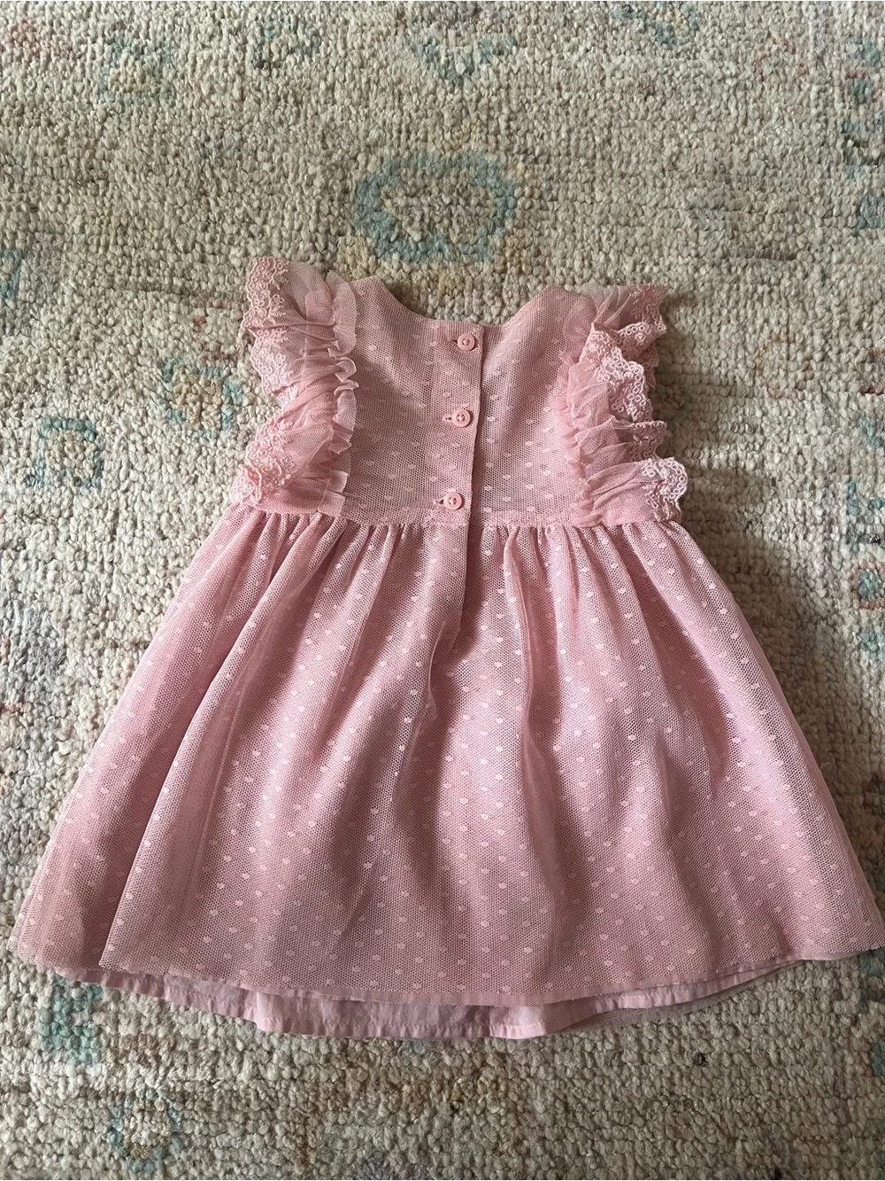 Baby Gap Pink Tulle Ruffle Dress + Bloomer 6–12 Months